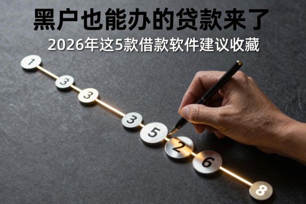 黑户也能办的贷款来了！2026年这5款借款软件建议收藏